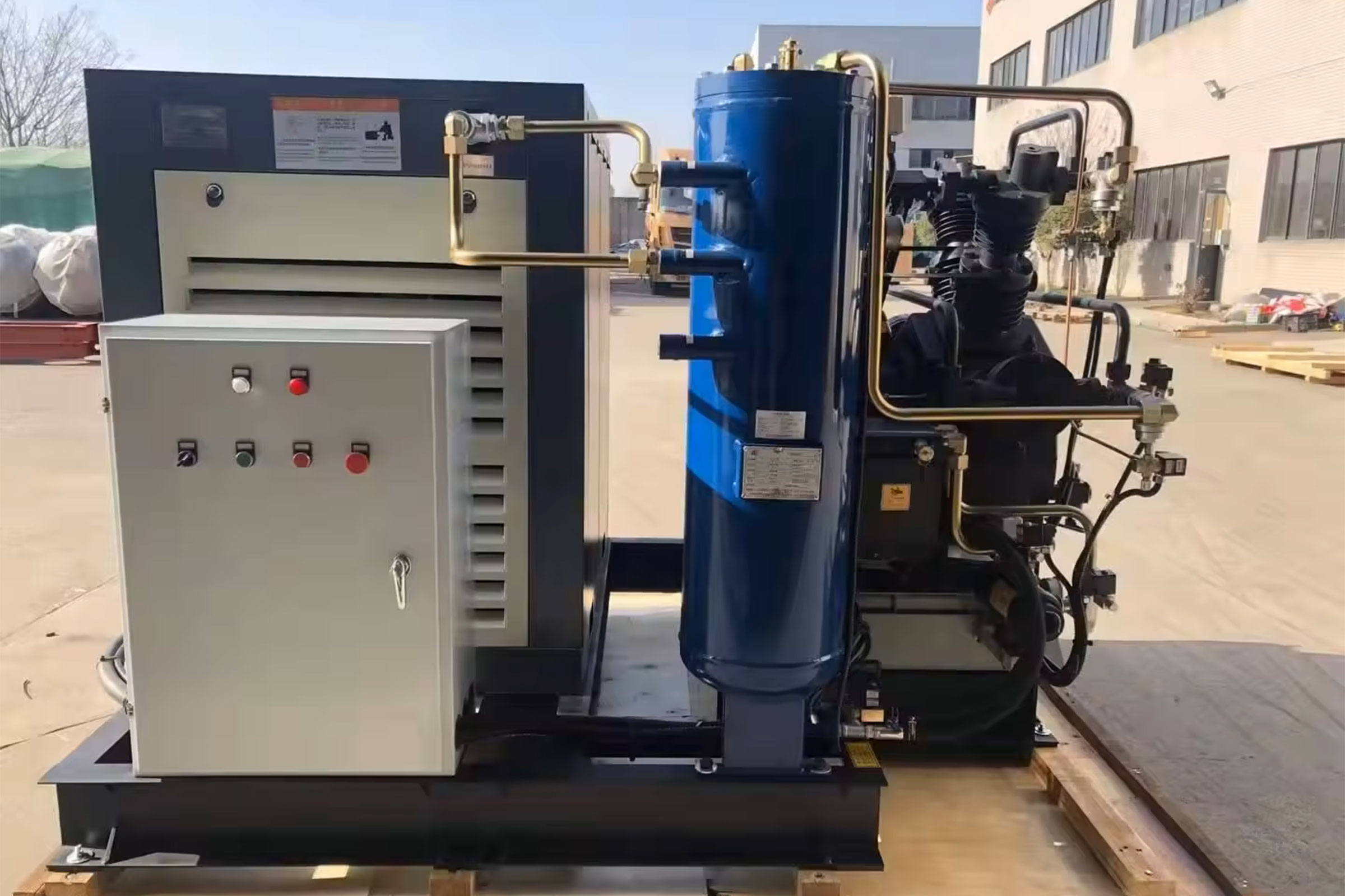 Shangai screw air compressor 30kg medium pressure series bottle blowing specialized product - Image 3
